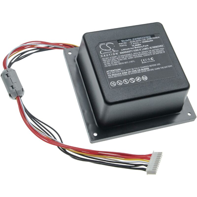 foto del prodotto vhbw batteria sostituisce jbl 2inr19 66 4, gsp icr2s4p pb350a, sun inte 125, gsp 2s4p pb350b per casse, altoparlanti, speaker 10400mah, 7,4v,