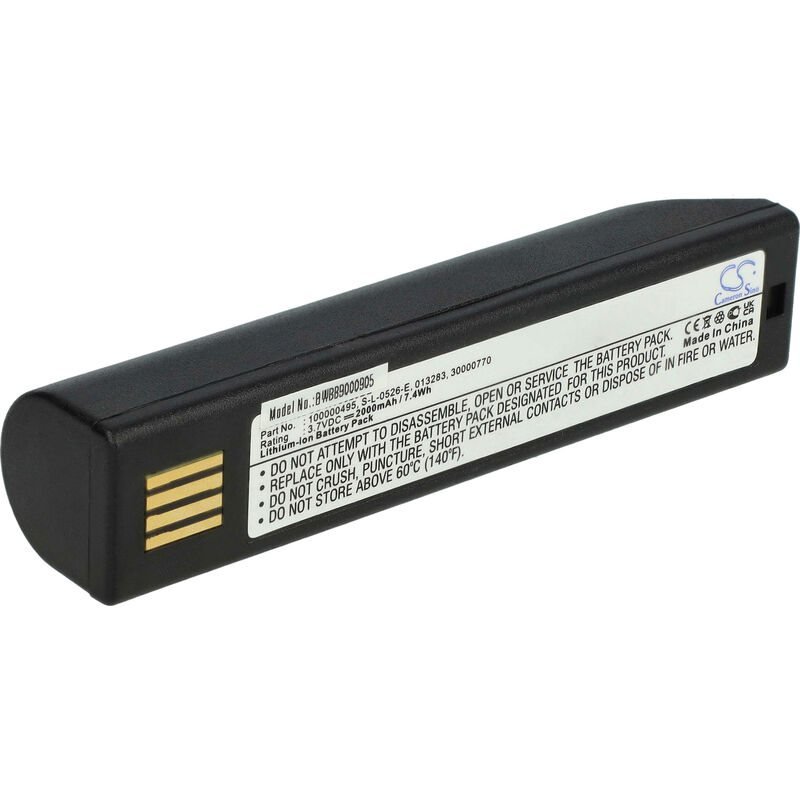 immagine 0 del prodotto vhbw batteria sostituisce keyence hr b1, 50121527 005 per lettore di codici a barre, pos 2600mah, 3,7v, li ion 