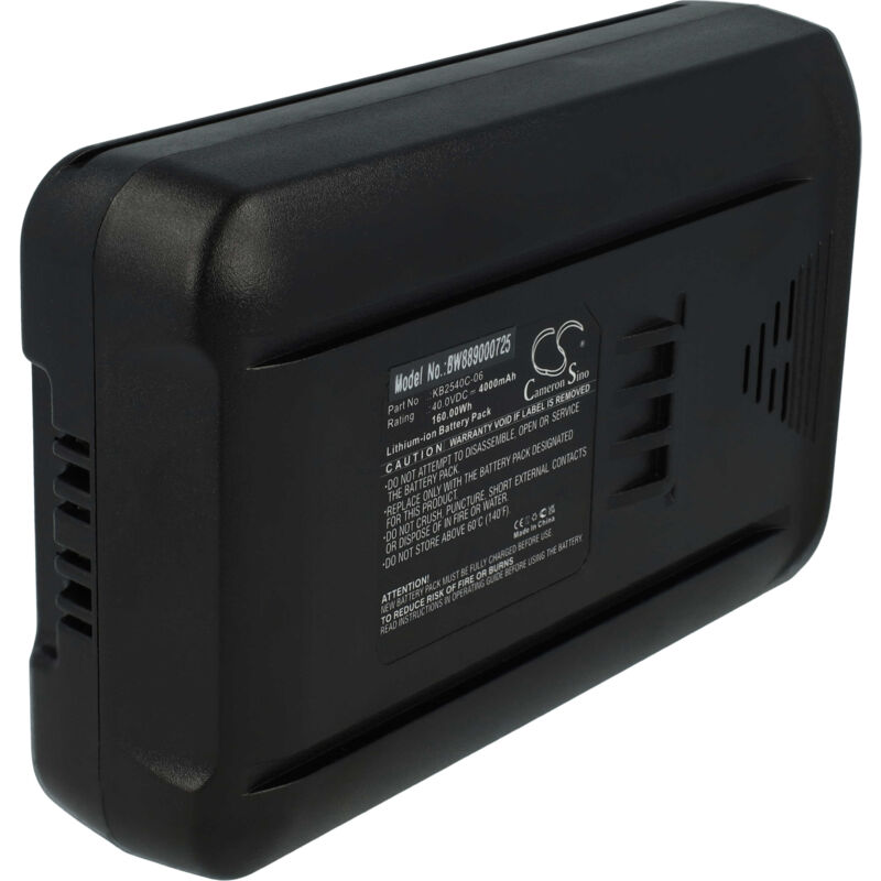 foto del prodotto vhbw batteria sostituisce kobalt kb240 06, kb245 06 8206, kb440 03, kb440c 06, kb540 06 per rasaerba attrezzo giardinaggio 4000mah, 40v, li ion