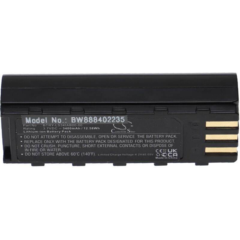 foto del prodotto vhbw batteria sostituisce motorola 21 62606 01 per lettore di codici a barre, pos 3400mah, 3,7v, li ion 