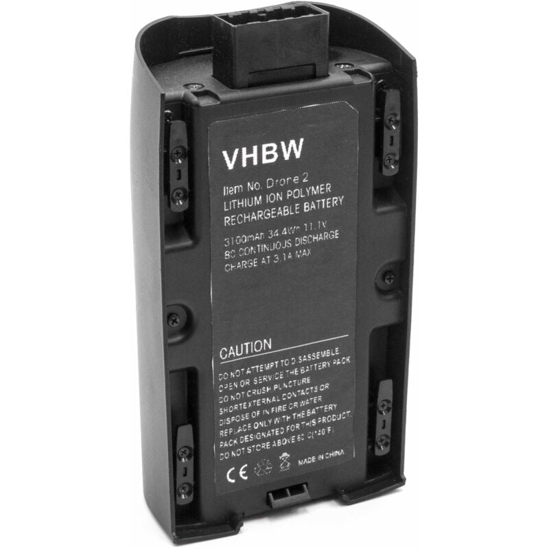 foto del prodotto vhbw batteria sostituisce parrot 1413006, 1416366 per drone quadricottero multicottero 3100mah, 11,1v, li poly 