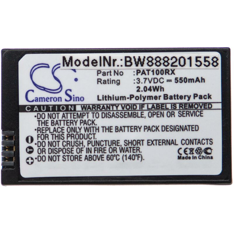 foto del prodotto vhbw batteria sostituisce parrot pf070238, pf070071, mcsas00314, mcsas00319 per drone quadricottero multicottero 550mah, 3,7v, li poly 
