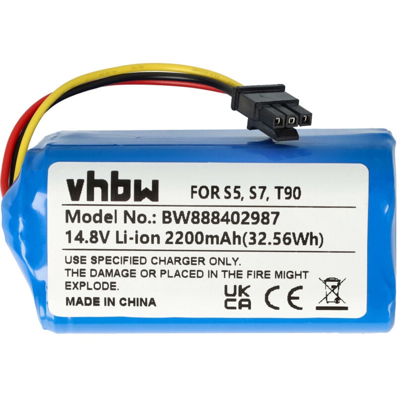 foto del prodotto vhbw batteria sostituisce qihoo 2asp4 s5, inr18650 m264s1p, lr pas0638w eu, m26 4s1p per home cleaner 2200mah, 14,8v, li ion 