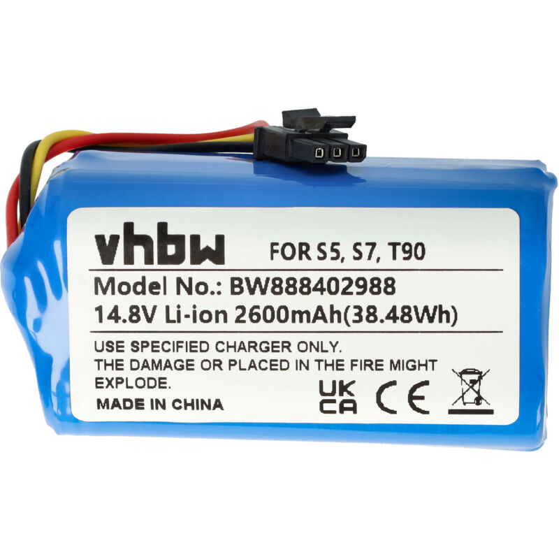 foto del prodotto vhbw batteria sostituisce qihoo m26 4s1p, lr pas0638w eu, mh1 4s1p, 2asp4 s5 per home cleaner 2600mah, 14,8v, li ion 