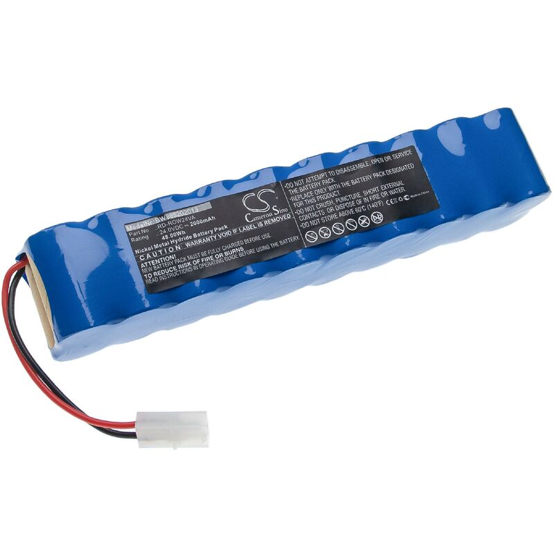 foto del prodotto vhbw batteria sostituisce rowenta rd row24va per aspirapolvere home cleaner 2000mah, 24v, nimh 