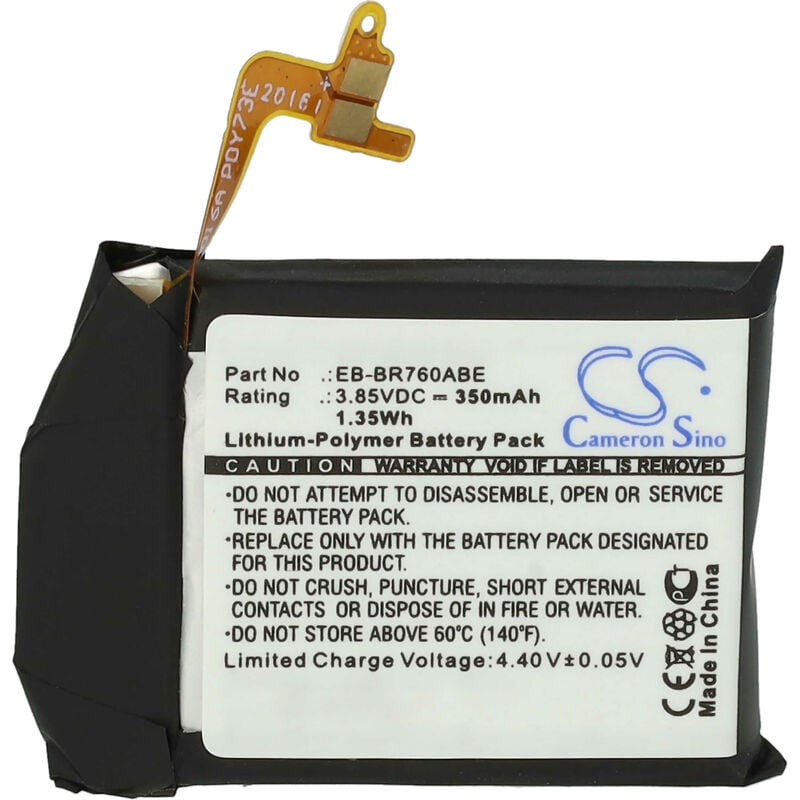 foto del prodotto vhbw batteria sostituisce samsung eb br760, eb br760abe per smartwatch orologio bracciale fitness 350mah, 3,85v, li poly set utensili