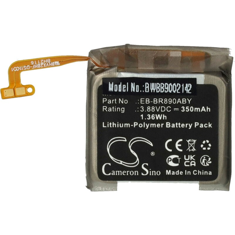 foto del prodotto vhbw batteria sostituisce samsung gh43 05066a per smartwatch orologio bracciale fitness 350mah, 3,88v, li poly 