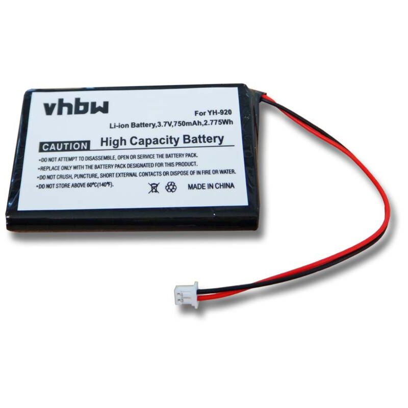 foto del prodotto vhbw batteria sostituisce samsung ppsb0502 per mp3 music player lettore musicale 750mah, 3,7v, li ion 
