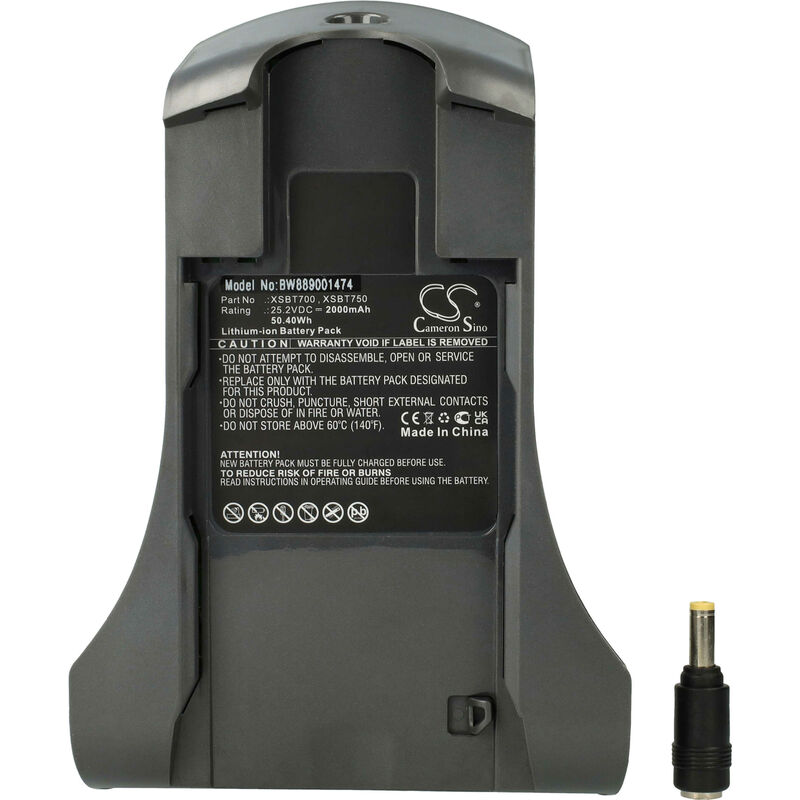 foto del prodotto vhbw batteria sostituisce shark xsbt700, xsbt700eu, xsbt750, xsbt750eu per aspirapolvere 2000mah, 25,2v, li ion 