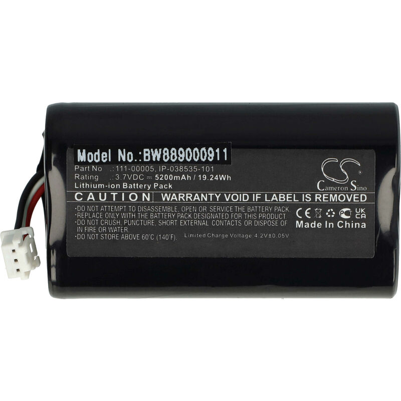 foto del prodotto vhbw batteria sostituisce sonos 111 00005, ip 038535 101 per casse, altoparlanti, speaker 5200mah, 3,7v, li ion 