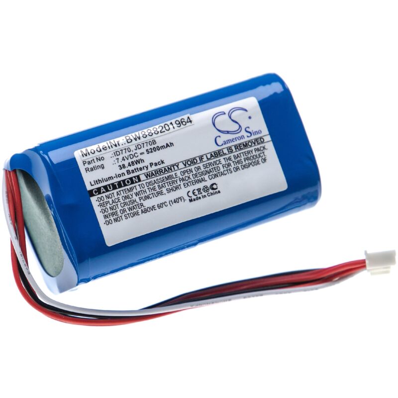 foto del prodotto vhbw batteria sostituisce sony id770, jd770b per casse, altoparlanti, speaker 5200mah, 7,4v, li ion 