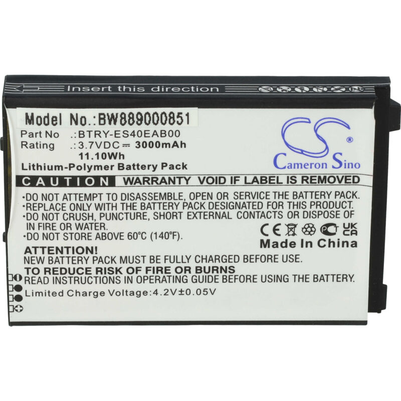 foto del prodotto vhbw batteria sostituisce symbol 82 118523 01, 82 118523 011, btry es40eab00 per lettore di codici a barre, pos 3000mah, 3,7v, li poly 