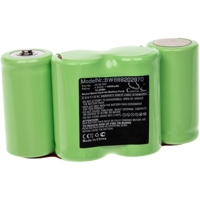 foto del prodotto vhbw batteria sostituisce theis 08.08.002 per dispositivo di misurazione 4000mah, 4,8v, nimh 