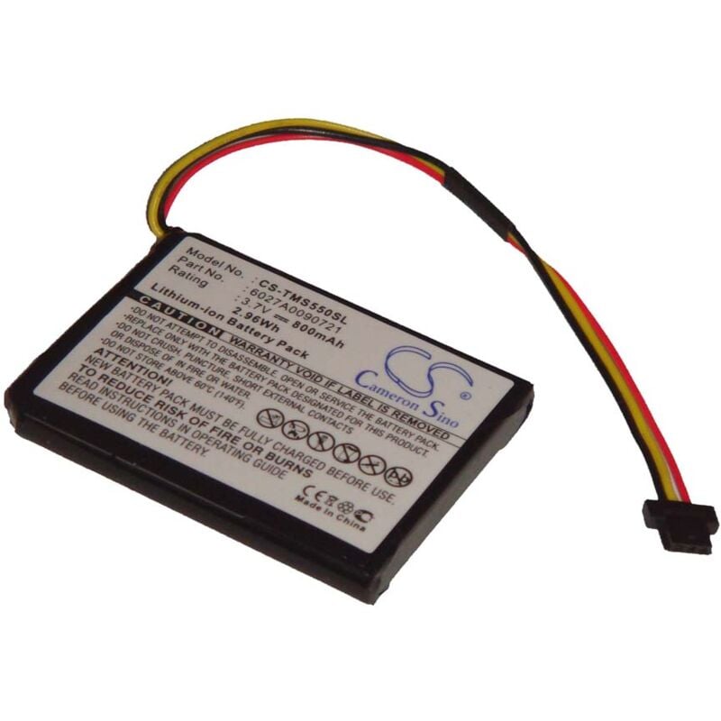 foto del prodotto vhbw batteria sostituisce tomtom 6027a0090721 per navigatore gps 800mah, 3,7v, li ion 