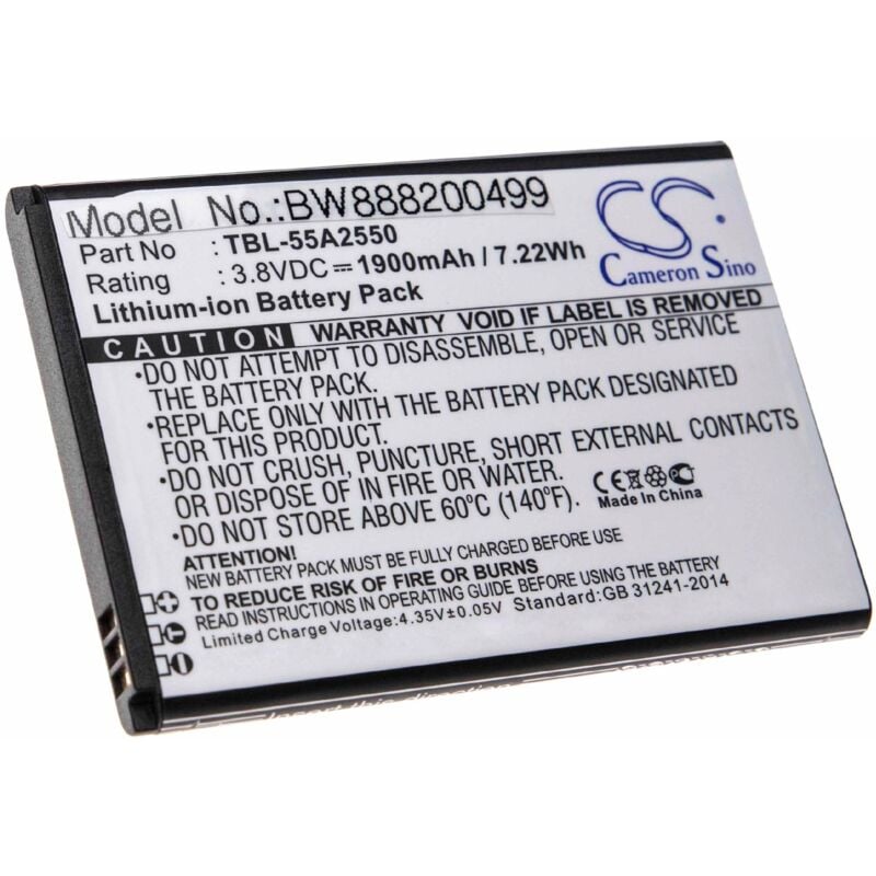 foto del prodotto vhbw batteria sostituisce tp link tbl 55a2550 per hotspot modem router portatile 1900mah, 3,8v, li ion 
