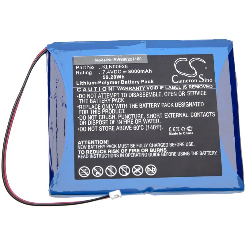 foto del prodotto vhbw batteria sostituisce trimble kln00928 per dispositivo di misurazione 8000mah, 7,4v, li poly 