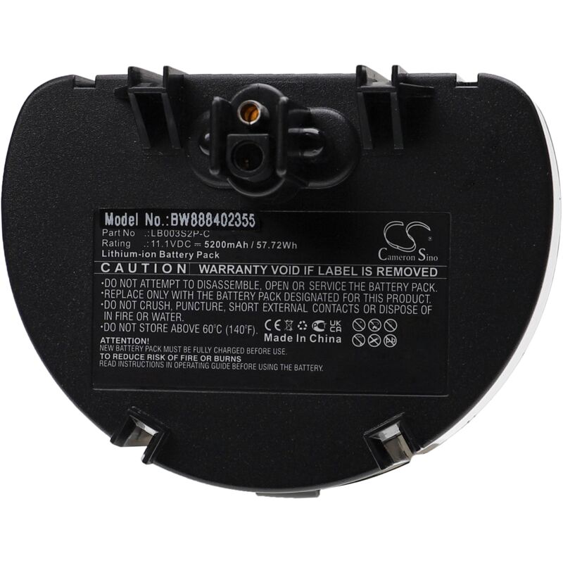 foto del prodotto vhbw batteria sostituisce water tech lb003s2p c per pulitrice 5200mah, 11,1v, li ion 