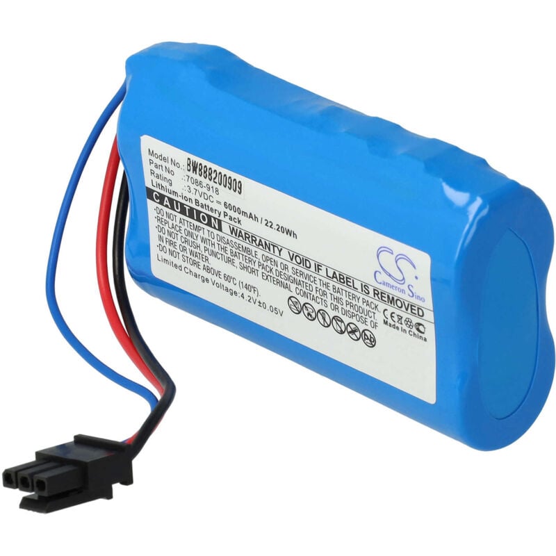 foto del prodotto vhbw batteria sostituisce wolf garten 7086 918 per sfoltirami tagliasiepi cesoia elettrica 6000mah, 3.7v, li ion 