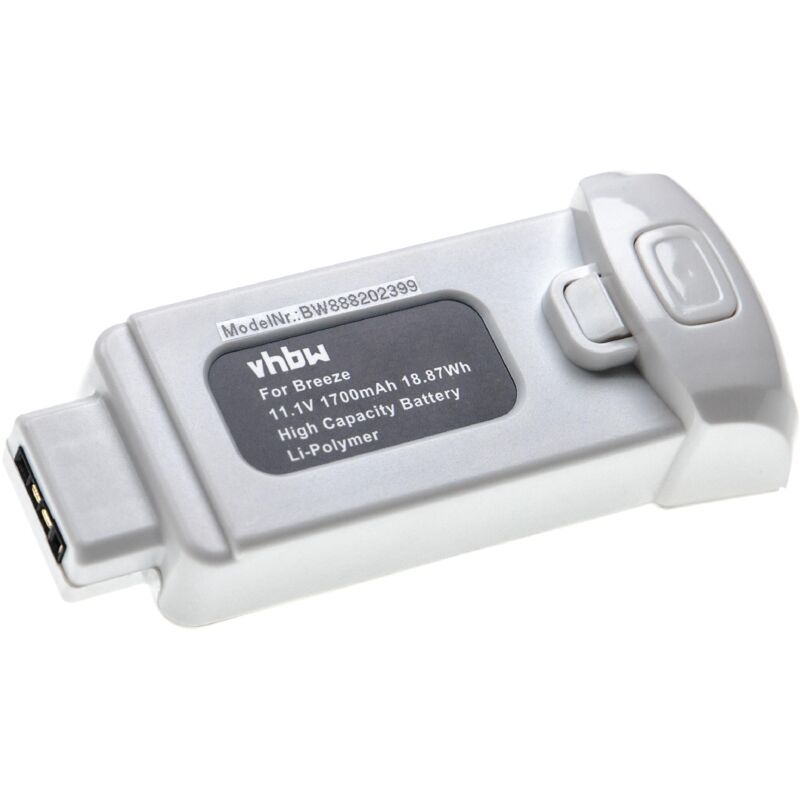 foto del prodotto vhbw batteria sostituisce yuneec fca105001 per drone quadricottero multicottero 1700mah, 11,1v, li poly 