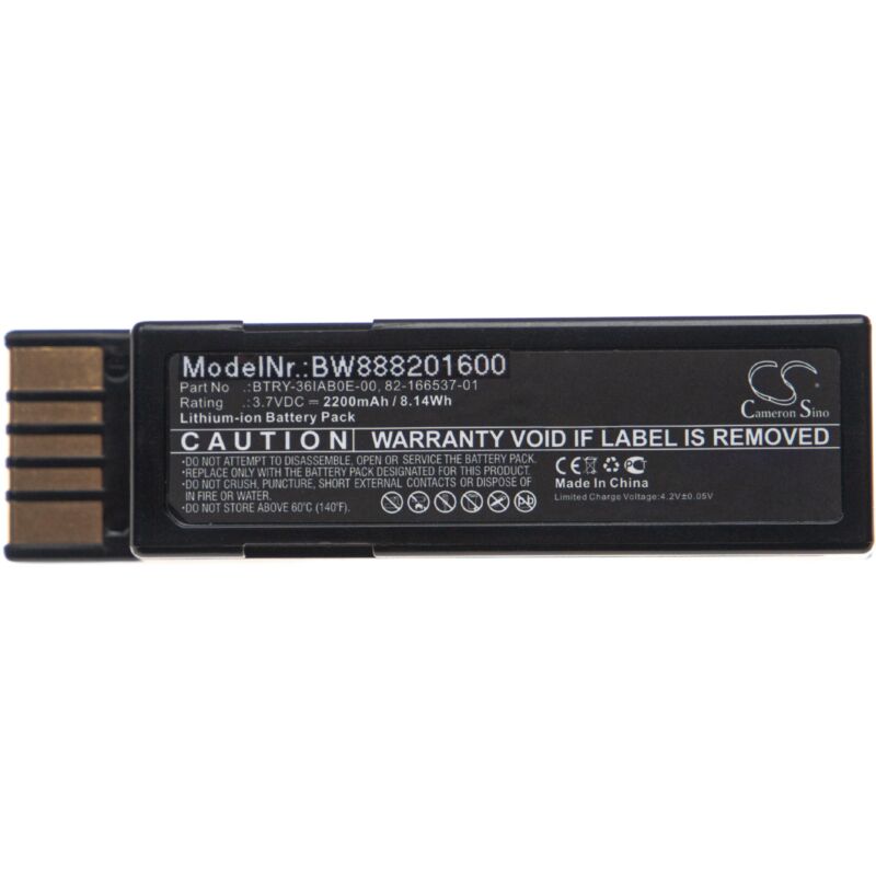 foto del prodotto vhbw batteria sostituisce zebra 82 166537 01, btry 36iab0e 00 per lettore di codici a barre, pos 2200mah, 3,7v, li ion 