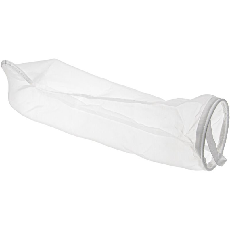 foto del prodotto vhbw calza filtrante universale compatibile con acquari, piscine, skimmer sacchetto filtrante, nylon, 18 x 81 cm, 100 micron, bianco