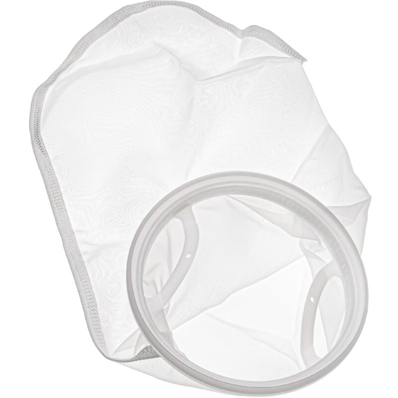 foto del prodotto vhbw calza filtrante universale compatibile con acquari, piscine, skimmer sacchetto filtrante, poliestere, 18 x 45 cm, 150 micron, bianco