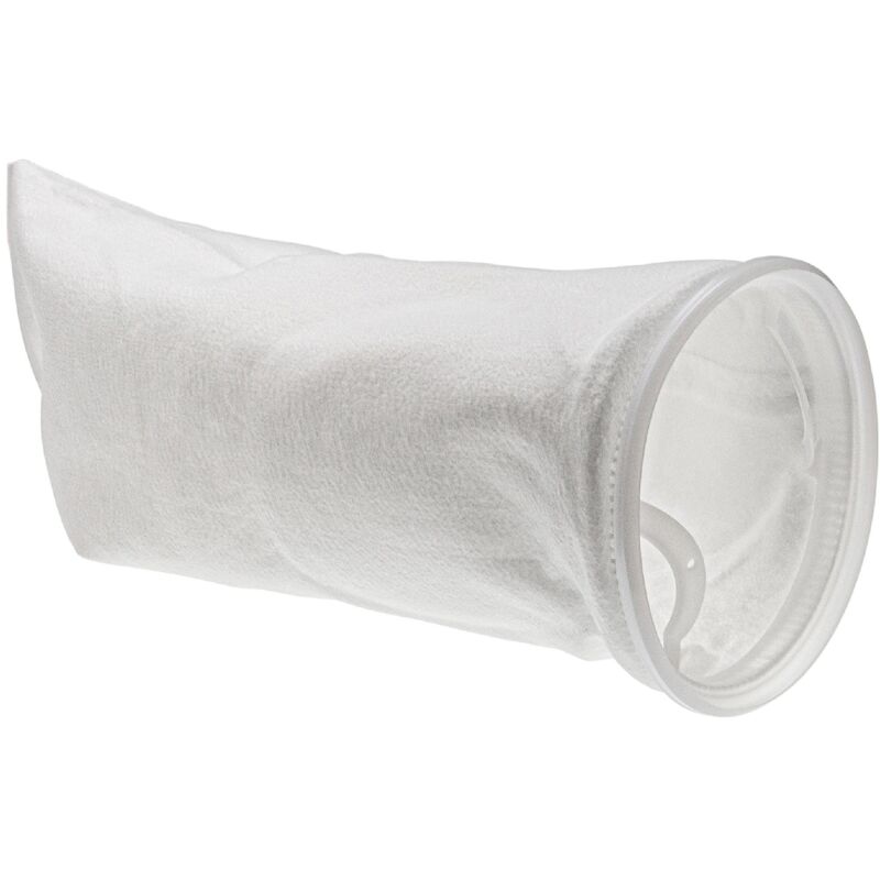 foto del prodotto vhbw calza filtrante universale compatibile con acquari, piscine, skimmer sacchetto filtrante, polietilene, 18 x 45 cm, 100 micron, bianco