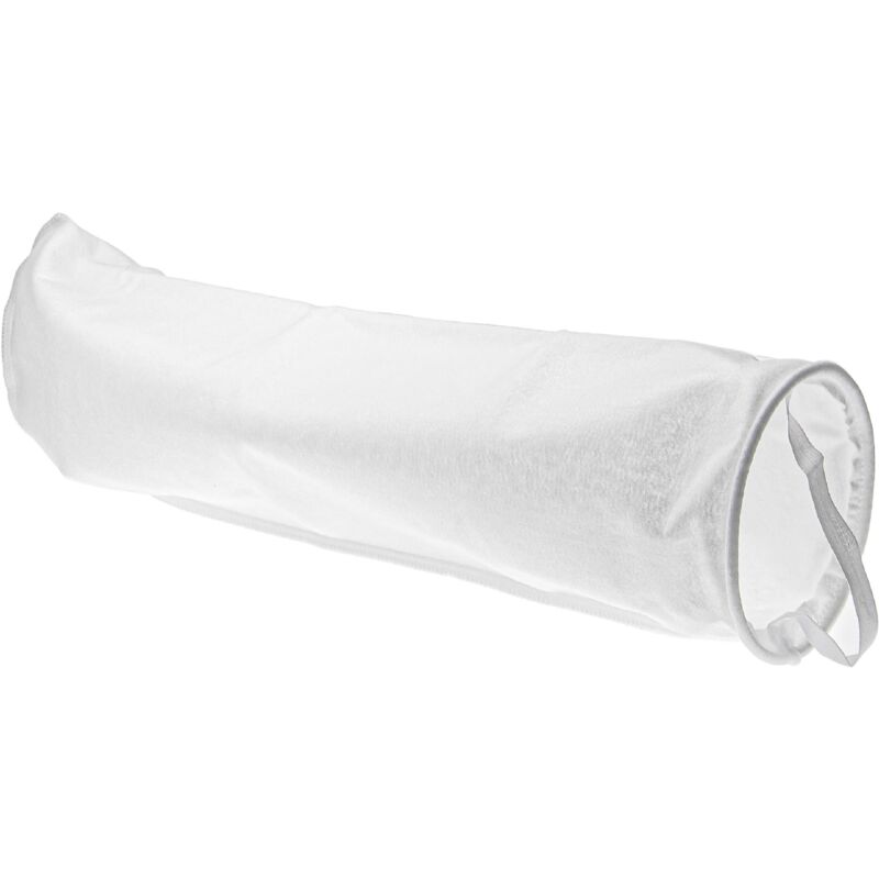 foto del prodotto vhbw calza filtrante universale compatibile con acquari, piscine, skimmer sacchetto filtrante, polipropilene, 18 x 81 cm, 100 micron, bianco