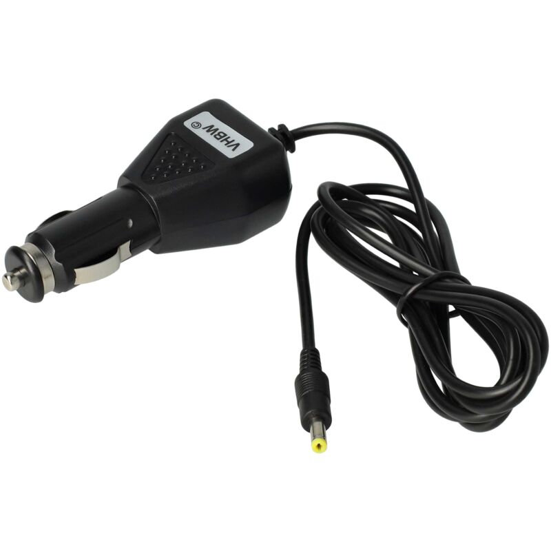 foto del prodotto vhbw caricabatteria da auto compatibile con philips ay4132 05, ay4133, dvd pd7030, pd7000c, pd7015 lettore dvd caricatore da 12v, nero