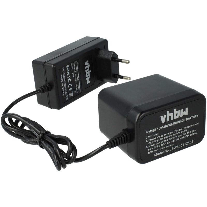 immagine 0 del prodotto vhbw caricabatterie 1,2 18 v compatibile con bosch jan 55, pag 14.4v, pbm 9.6 ve 2, pbm 9.6ves 2, pbm 7.2, pbm 9.6 vsp 2, pag 12 batterie di