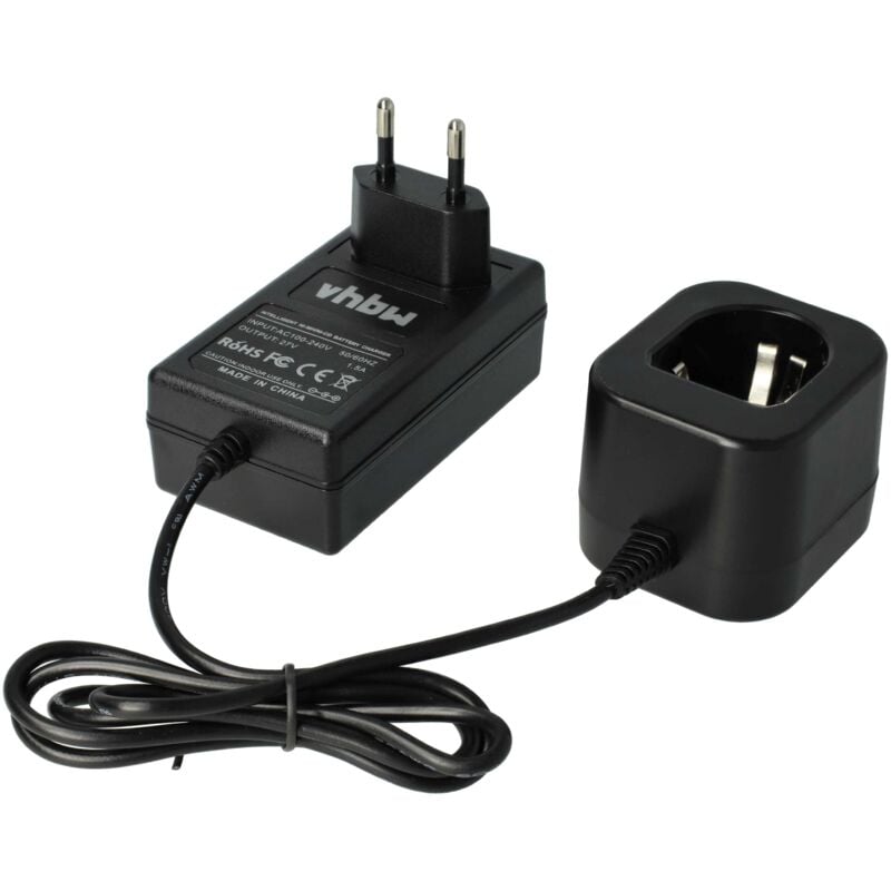 immagine 0 del prodotto vhbw caricabatterie 1,2 18 v compatibile con panasonic ez9101, ey9251, ey971064504, ey9251b, ez9006, ez9001 batterie ni cd, nimh di attrezzi, 1,2 18v