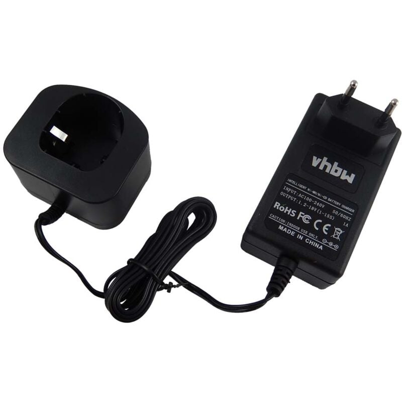 immagine 0 del prodotto vhbw caricabatterie 1,2 18 v compatibile con ryobi r18i 0 compressore, ry1420, ry1201, rjc180, rjc181, ry1804 batterie ni cd, nimh di attrezzi