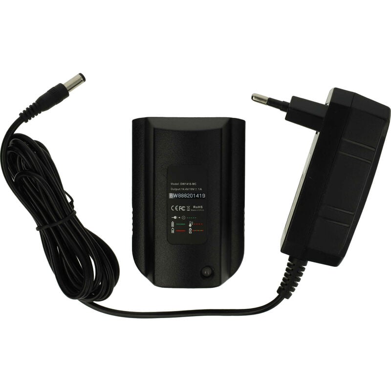 foto del prodotto vhbw caricabatterie 14,4 18 v compatibile con dewalt dcb145, dcb143, dcb140 xj, dcb140 batterie li ion di attrezzi
