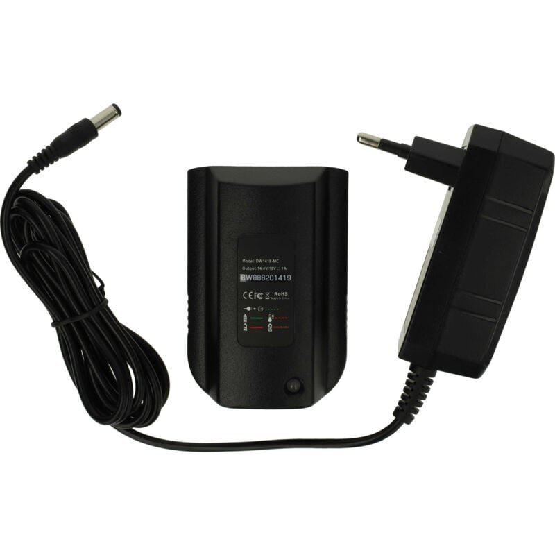 foto del prodotto vhbw caricabatterie 14,4 18 v compatibile con dewalt dcr020, dcr027, dcr019, dcr019 qw, dcr027 bd, dcr017, dcr016 qw batterie li ion di attrezzi