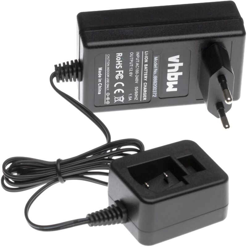 foto del prodotto vhbw caricabatterie 8 12 v compatibile con festo festool cxs 1.3 li plus, cxs 1.3 li set, cxs 1.5 li plus batterie li ion di attrezzi
