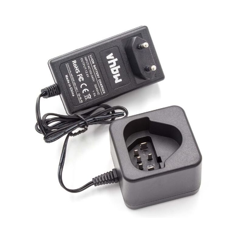 foto del prodotto vhbw caricabatterie compatibile con aeg bll12c, bs12c, bs12c2, bss12c, bws12, bws12cbws batterie li ion di attrezzi