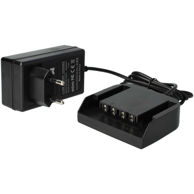 foto del prodotto vhbw caricabatterie compatibile con aeg bus 18, bus 18 x, bsb 18 g, bsb 18 stx, bsb 18 li, bst 18x, bss 18c batterie li-ion di attrezzi, 18-21v
