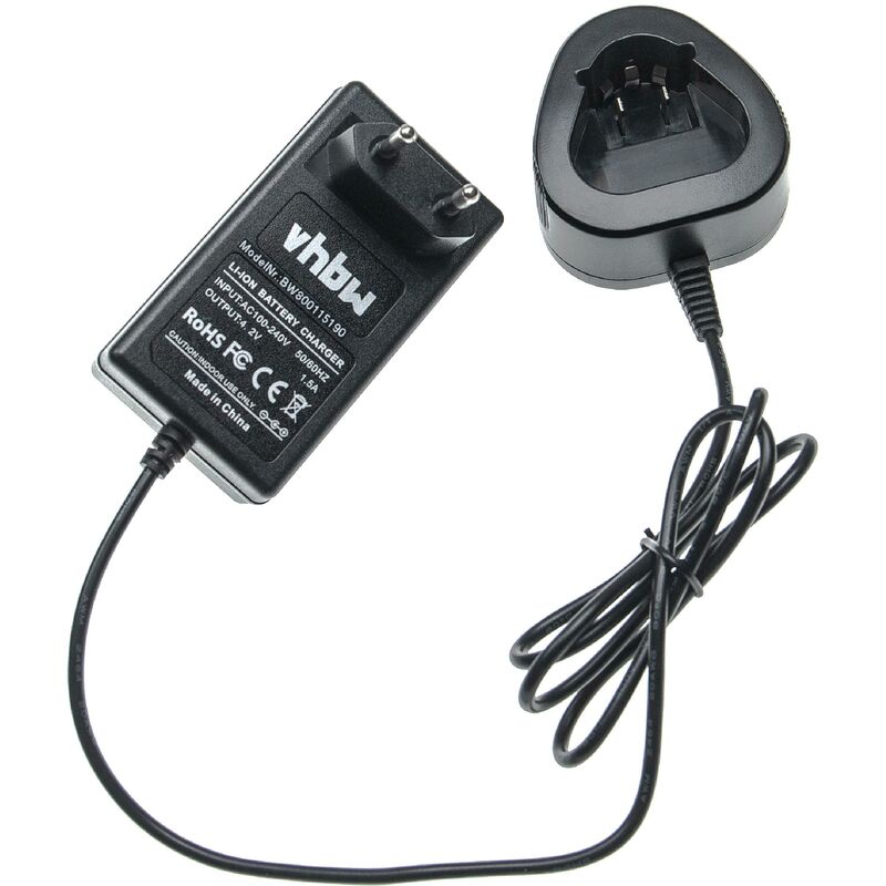 foto del prodotto vhbw caricabatterie compatibile con bosch gsr mx2drive, gsr prodrive, 36019a2010, ps10, sps10, sps10 2 batterie di attrezzi