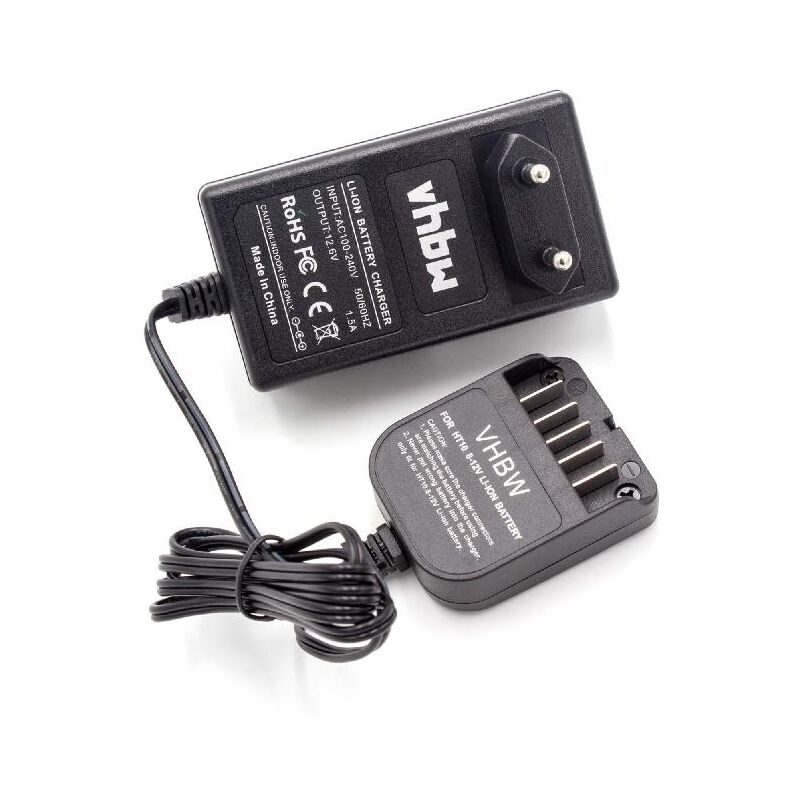 foto del prodotto vhbw caricabatterie compatibile con hitachi hikoki fwh 10dcl, fwh10dfl, fwh 10dl, gp10dl, ub10dl, ub 10dl, uc 10 sfl, uc 10 sl batterie di attrezzi