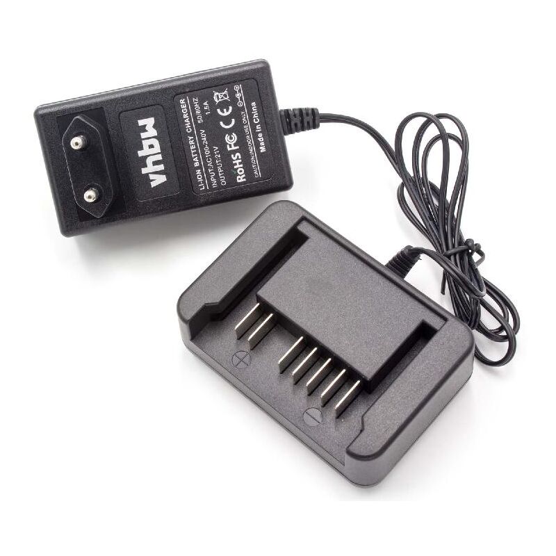 foto del prodotto vhbw caricabatterie compatibile con hitachi hikoki ub 18dsl, wh 18dsal, wh 18dsl, wm 18dbl, wr 18dbdl, wr 18dshl batterie di attrezzi