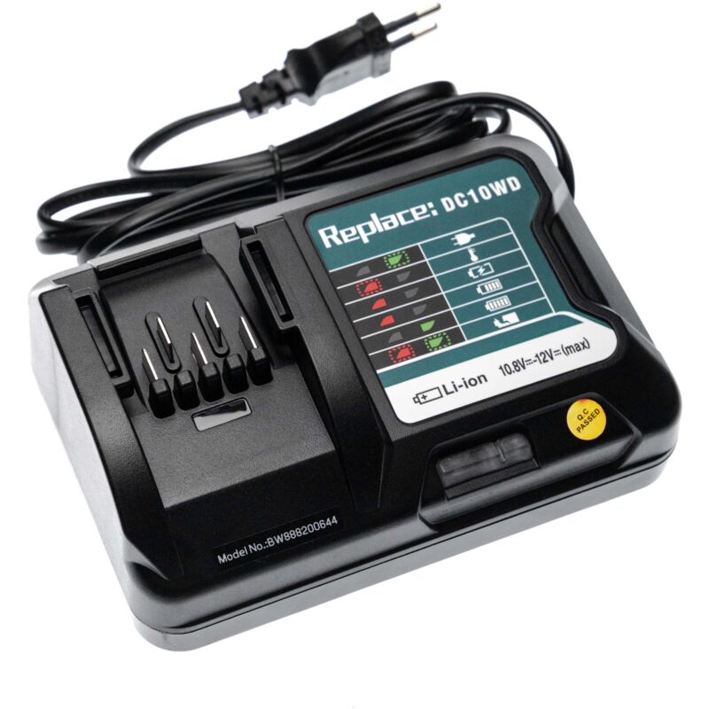 immagine 0 del prodotto vhbw caricabatterie compatibile con makita tl064dsae, tl064dsaj, tl064dwae, tl064dy1j, tl064dz, tm30d, tm30ds, tm30dsae batterie li ion di attrezzi