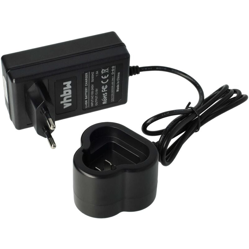 foto del prodotto vhbw caricabatterie compatibile con metabo 6.254.38, 6.254.39, 6.25438, 6.25439, 625438, 625439 batterie li ion di attrezzi 10,8v 