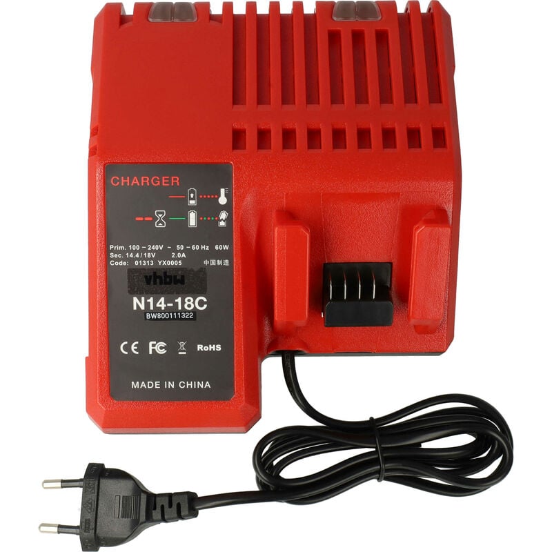 foto del prodotto vhbw caricabatterie compatibile con novopress aco202, aco203, aco401 batterie li ion di attrezzi