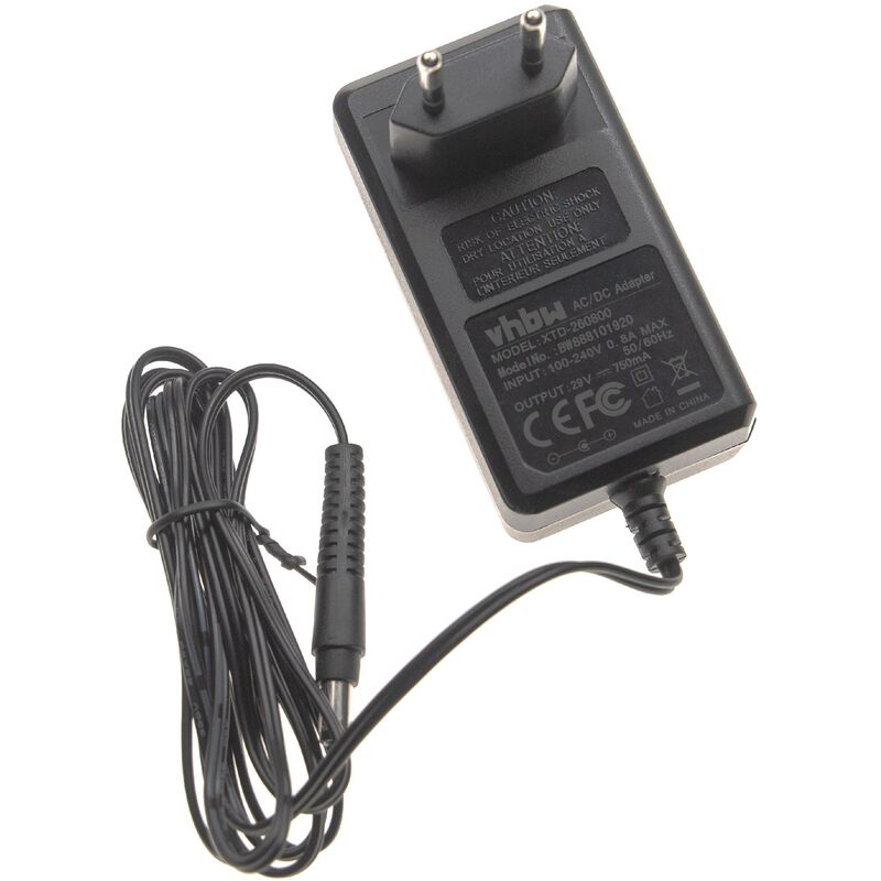 foto del prodotto vhbw caricabatterie compatibile con obh nordica air force 560 flex eo9471no, x pert essential 260 eo7324no aspirapolvere portatile a batteria