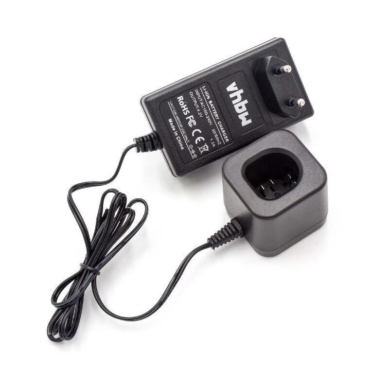 foto del prodotto vhbw caricabatterie compatibile con panasonic ey3610 la1j, ez7410, ey7410la1c, ey7410la2s, ey3610, ey7411la1c, ey7411la1s batterie li ion di