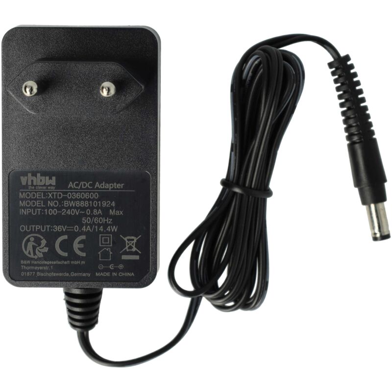 foto del prodotto vhbw caricabatterie compatibile con rowenta air force serenity 25,2v rh9152wo 2d0, rh9159wo 2d0 aspirapolvere portatile a batteria