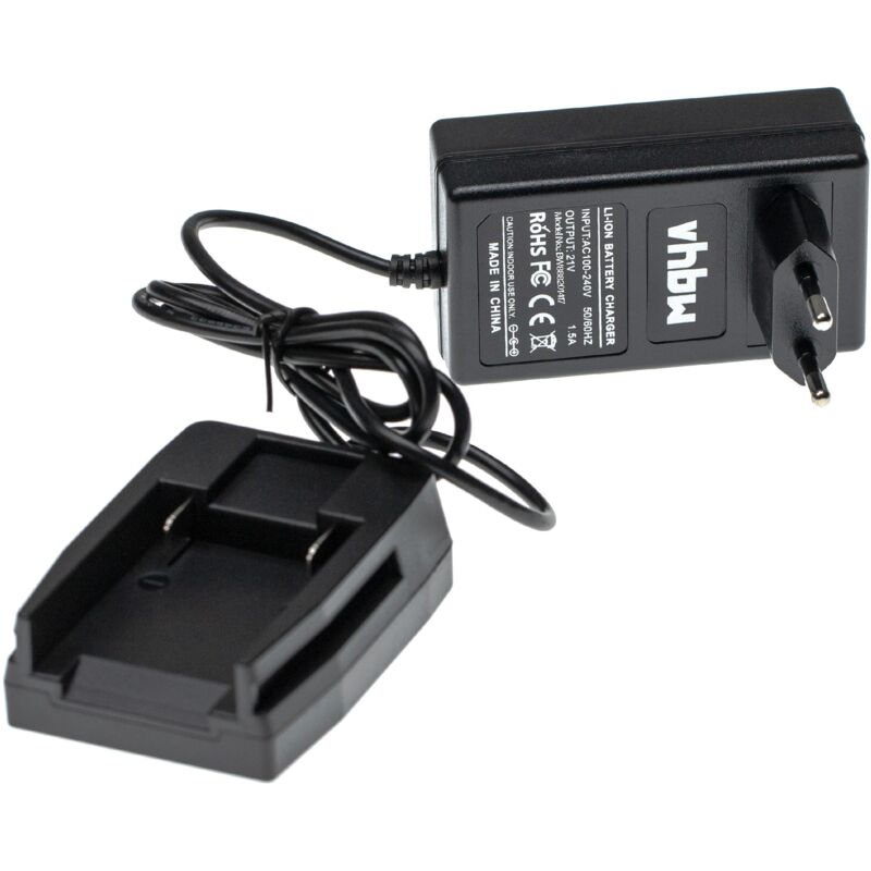 foto del prodotto vhbw caricabatterie compatibile con worx wg166.1, wg163, wg160.4, wg169e, wg169e.9, wg165, wg166, wg163e, wg163e.9 batterie li ion di attrezzi, 21v