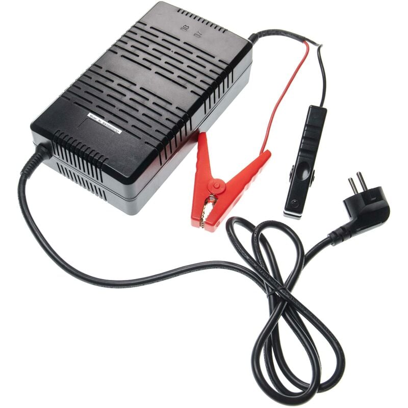 foto del prodotto vhbw caricatore compatibile con batterie di roulotte lifepo4, 12.8v caricabatterie con morsetti indicatore led ac 100 240v, 5.5a, dc 14.6v, 30a 