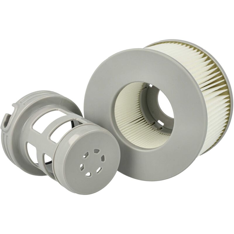 foto del prodotto vhbw cartuccia filtro compatibile con mspa nest piscina, pompa filtro filtro dell acqua grigio bianco