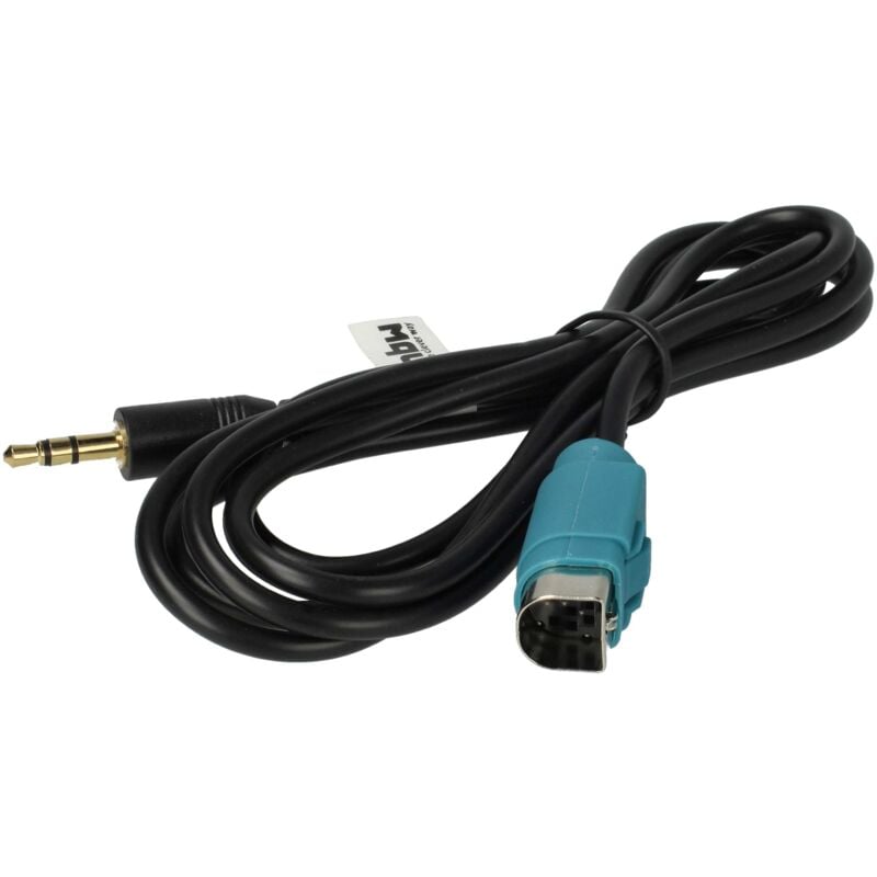 foto del prodotto vhbw cavo adattatore audio aux per autoradio 120 cm compatibile con alpine cde 9872r rm, cde 9870r rm, cde 9871r rr, cde 9873rb